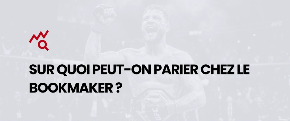 Sur quoi peut-on parier chez le bookmaker ? - Yellowbet - MMA Deferlante