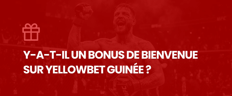 Y-a-t-il un bonus de bienvenue sur Yellowbet Guinée ? - MMA Deferlante